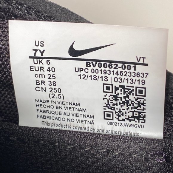 Nike Air Max VaporMax (BV0062-001) Athletic Shoes Women Size 8.5 (7 Y) - Picture 8 of 8